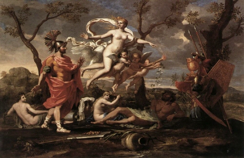 Bj그림벽지 유명명화 KM56-165 푸생_Nicolas Poussin 벽화 꾸미기 뮤럴벽지