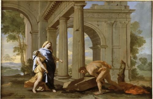 Bj그림벽지 유명명화 MK56-001 푸생_Nicolas Poussin 벽화 꾸미기 뮤럴벽지