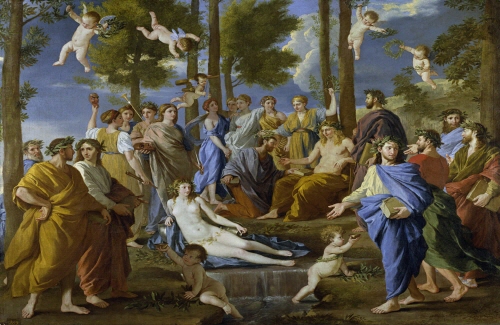 Bj그림벽지 유명명화 MK56-004 푸생_Nicolas Poussin 벽화 꾸미기 뮤럴벽지