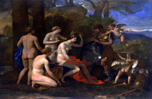 Bj그림벽지 유명명화 MK56-005 푸생_Nicolas Poussin 벽화 꾸미기 뮤럴벽지