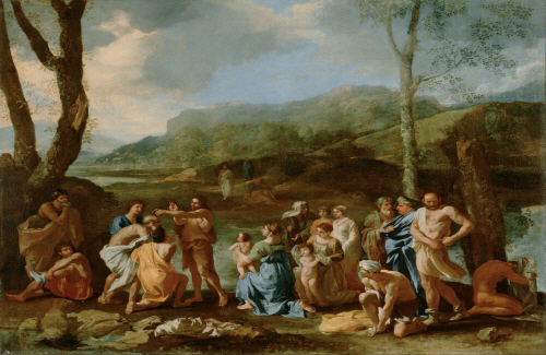 Bj그림벽지 유명명화 MK56-011 푸생_Nicolas Poussin 벽화 꾸미기 뮤럴벽지
