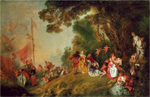 Bj그림벽지 유명명화 MK83-014 와토 벽화 꾸미기 뮤럴벽지