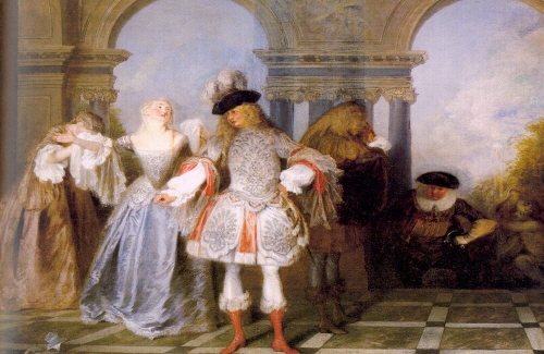 Bj그림벽지 유명명화 MK83-142 와토 벽화 꾸미기 뮤럴벽지