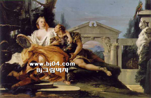 Bj그림벽지 유명명화 MK84-004 티에폴로 벽화 꾸미기 뮤럴벽지