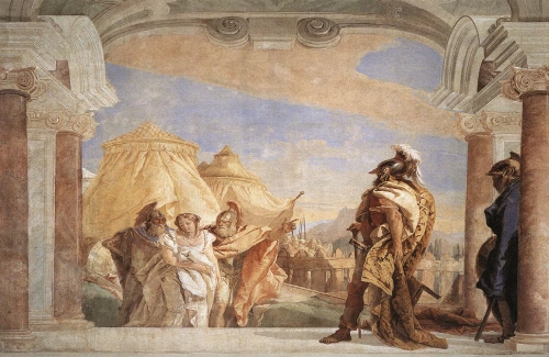 Bj그림벽지 유명명화 MK84-165 티에폴로 벽화 꾸미기 뮤럴벽지