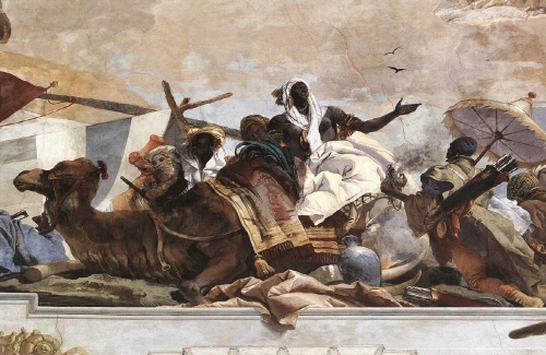 Bj그림벽지 유명명화 MK84-178 티에폴로 벽화 꾸미기 뮤럴벽지